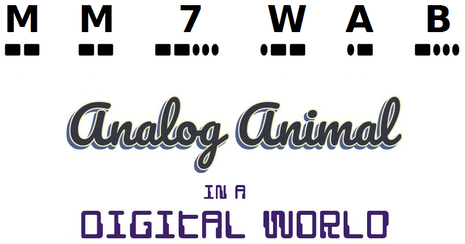 Analog animal in a digital world. logo created by Paul Scott MM7WAB