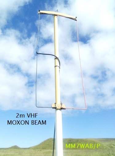 Homebrew Moxon 2element compact beam for VHF 2m band.